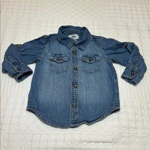 Old Navy Classic Blue Denim Shirt